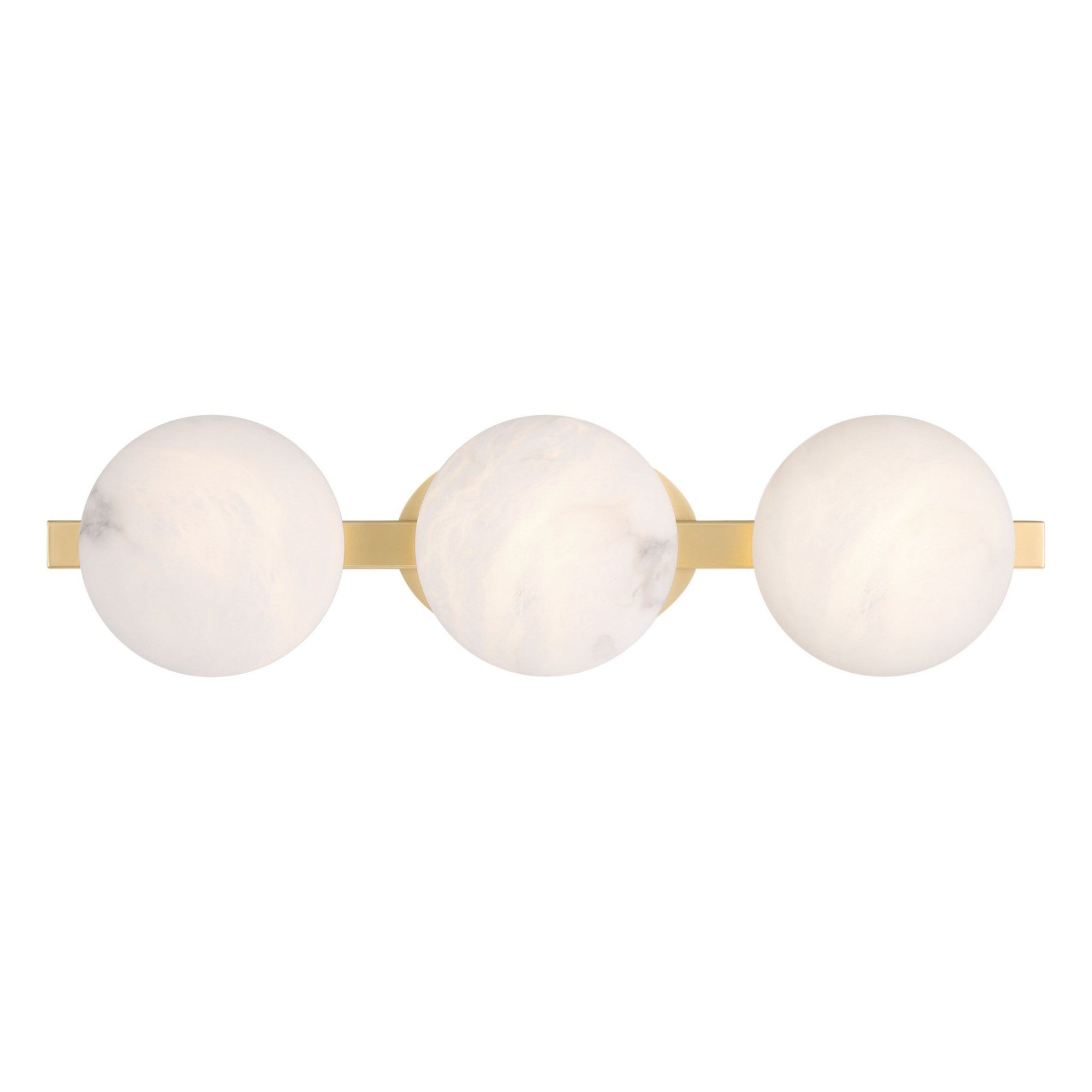 Zill 24" 3-Light LED Bath Light, Lily Gold Finish - Bees Lighting