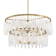 Willow 45" 14-Light Pendant, Legacy Brass Finish - Bees Lighting