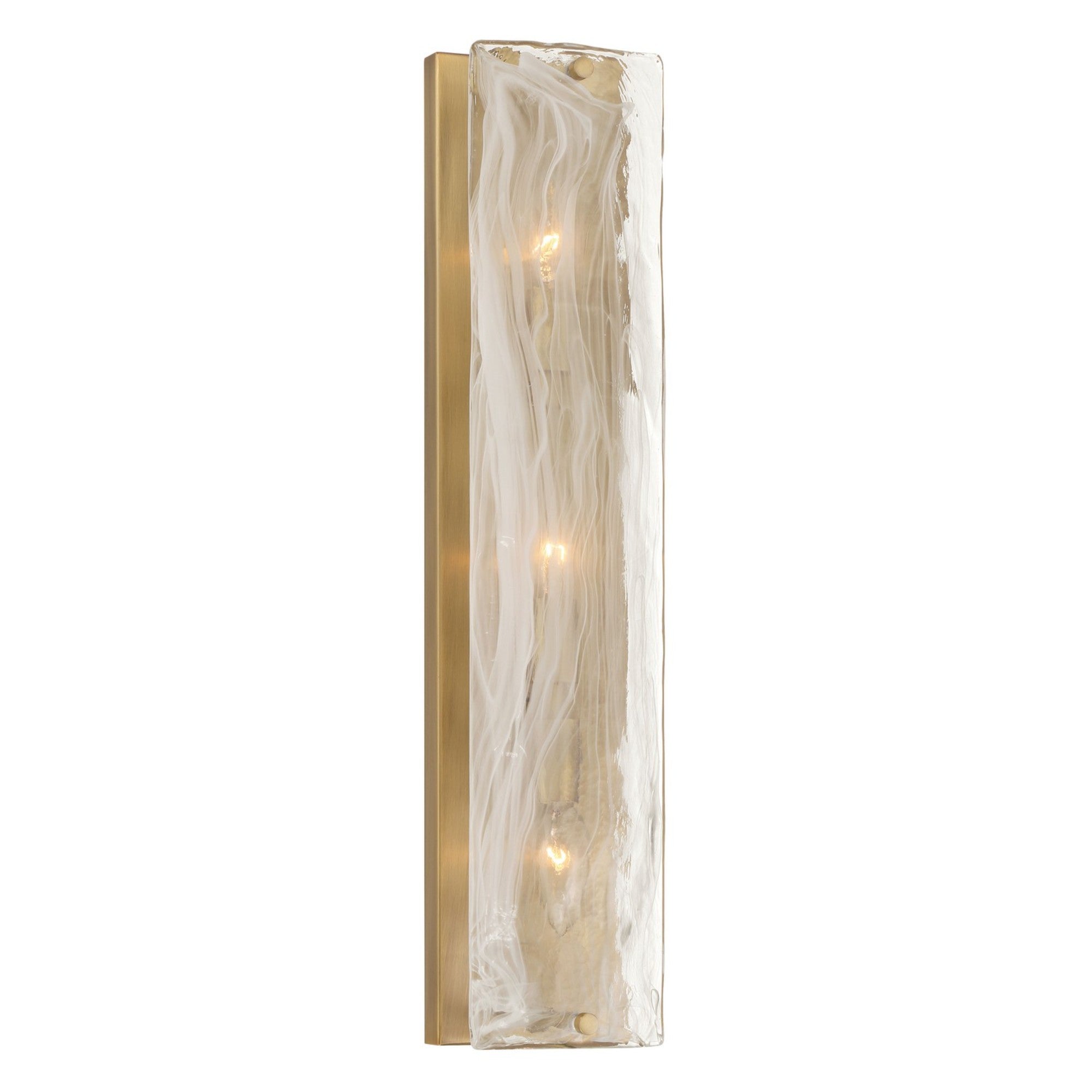 Veil 22" 3-Light Bathroom Vanity Light, Legacy Brass Finish - Bees Lighting