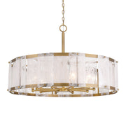 Veil 36" 10-Light Pendant, Legacy Brass Finish - Bees Lighting