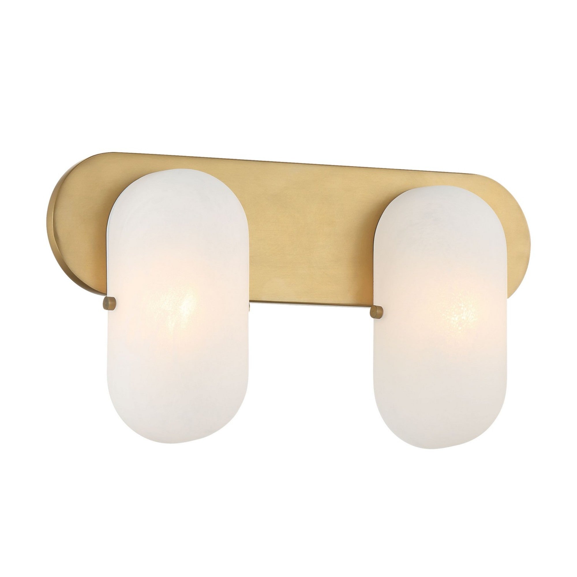 Heathcote 16" 2-Light Bath Vanity, Legacy Brass Finish - Bees Lighting