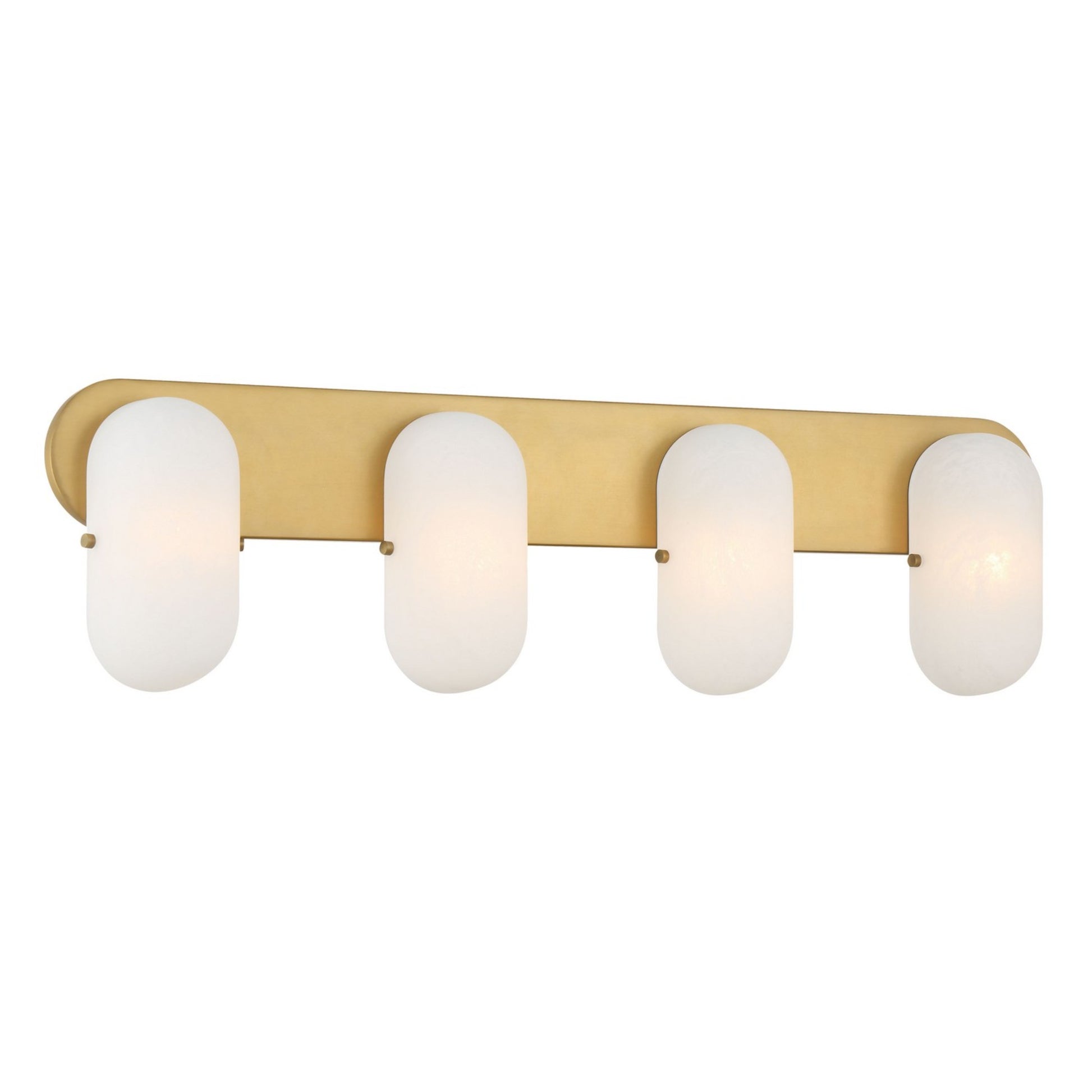 Heathcote 32" 4-Light Bath Vanity, Legacy Brass Finish - Bees Lighting