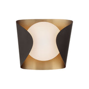 Flare 9" Bathroom Vanity Light, Legacy Brass & Dark Bronze Finish - Bees Lighting