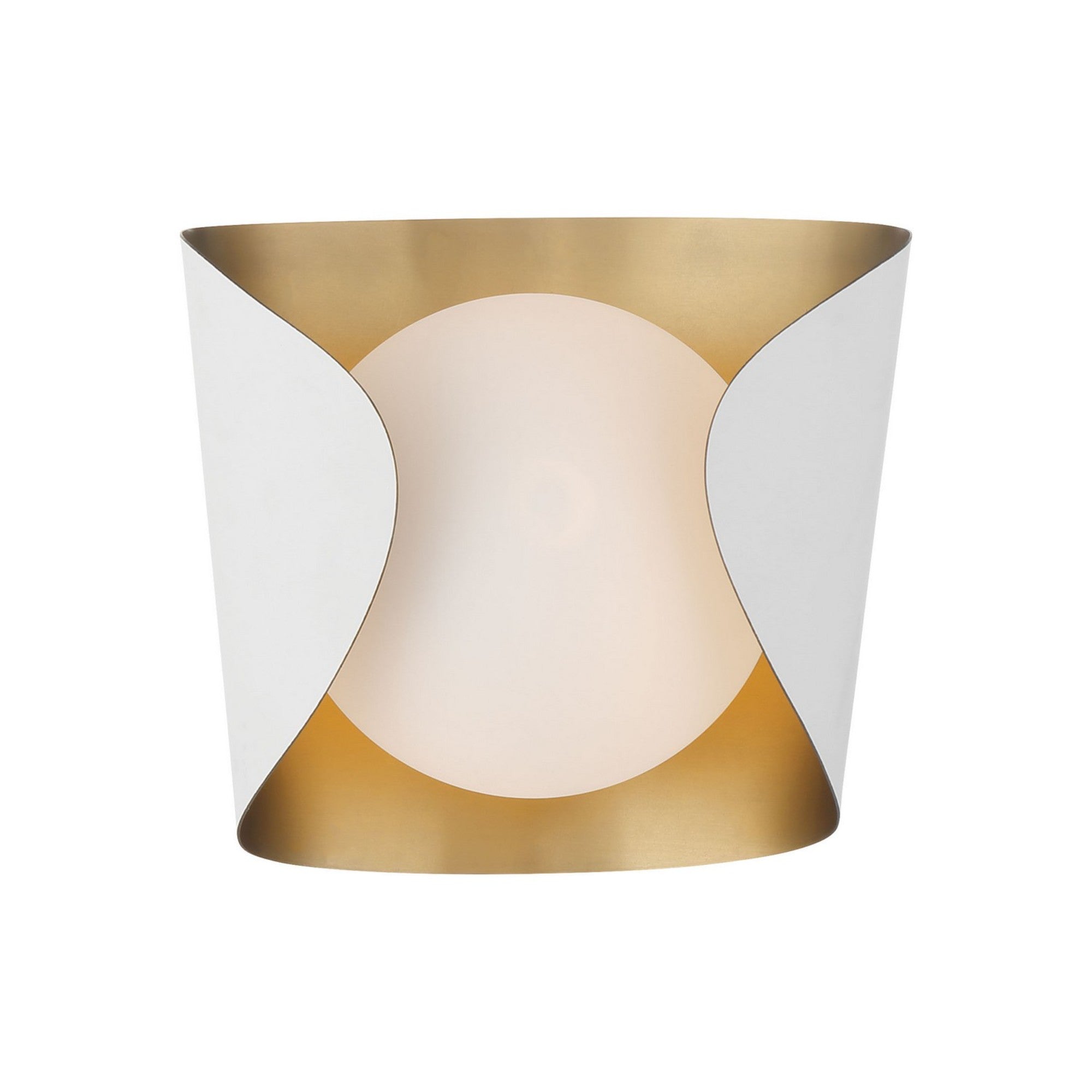 Flare 9" Bathroom Vanity Light, Sand White Finish - Bees Lighting
