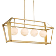 Shimmer 48" 4-Light Island Light, Legacy Brass Finish - Bees Lighting