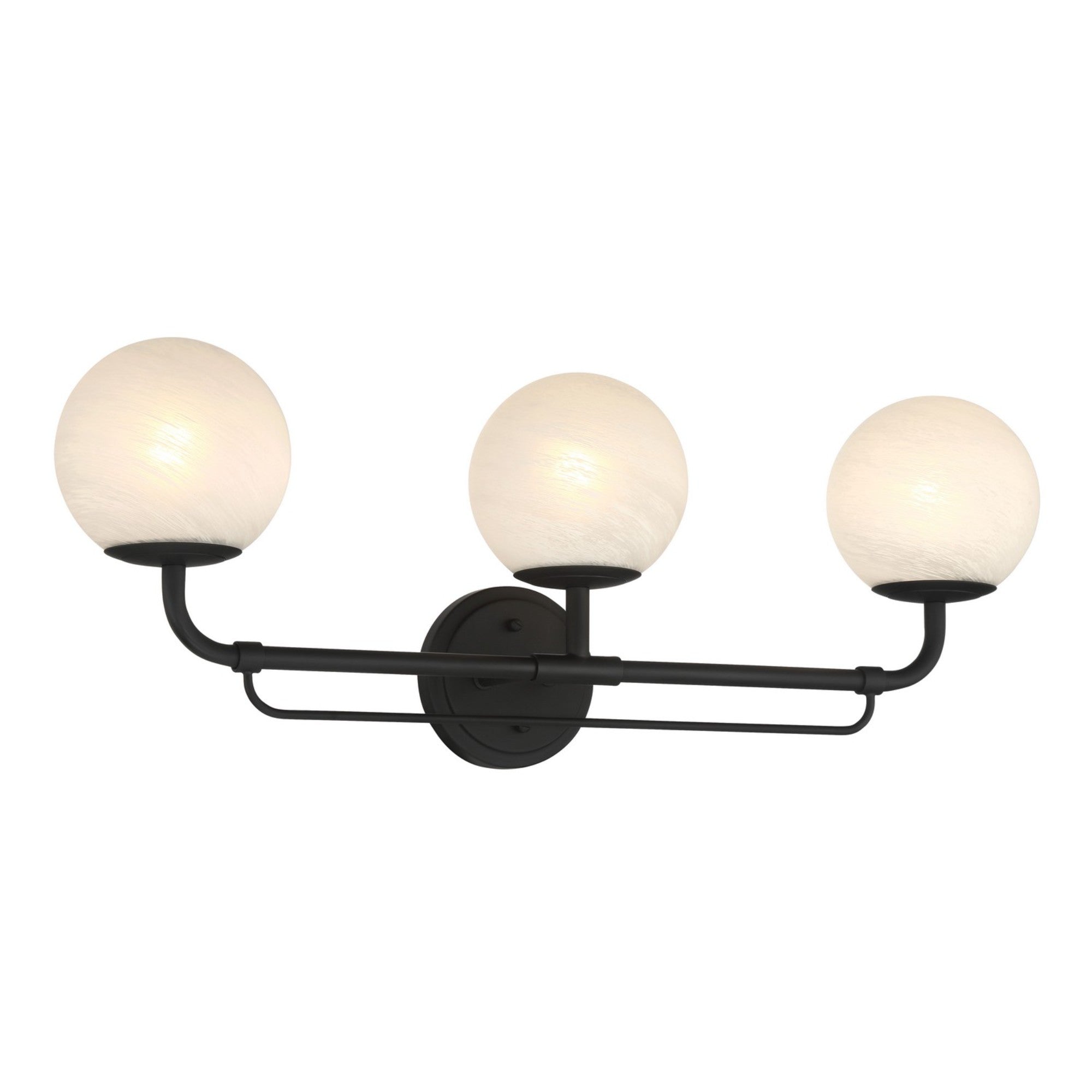 Whitehall 28" 3-Light Bath Vanity, Dark Matte Black Finish - Bees Lighting