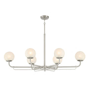 Whitehall 46" 6-Light Island Light, Brushed Nickel Finish - Bees Lighting