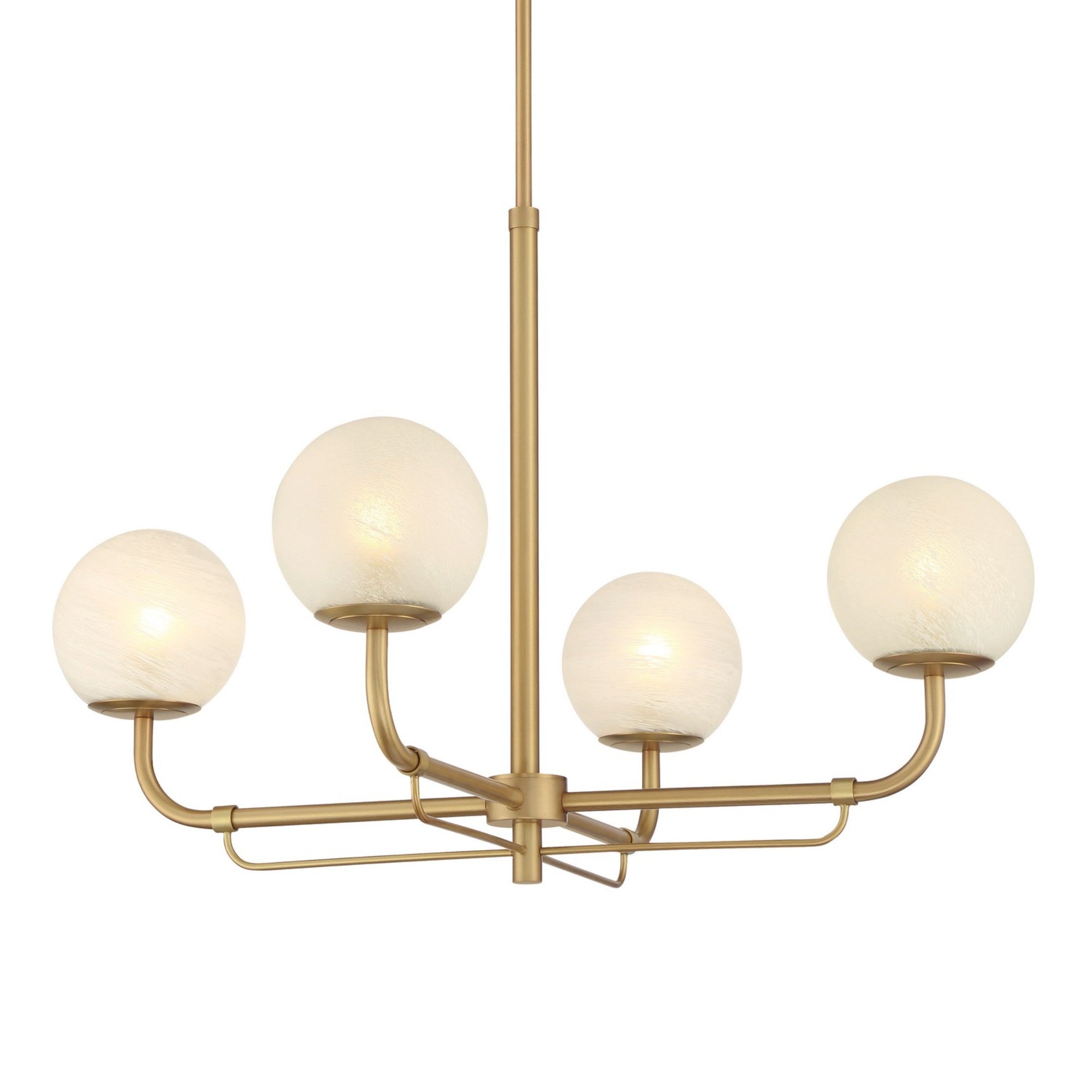 Whitehall 30" 4-Light Chandelier, Legacy Brass Finish - Bees Lighting