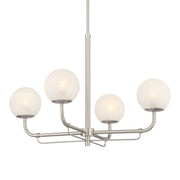 Whitehall 30" 4-Light Chandelier, Brushed Nickel Finish - Bees Lighting