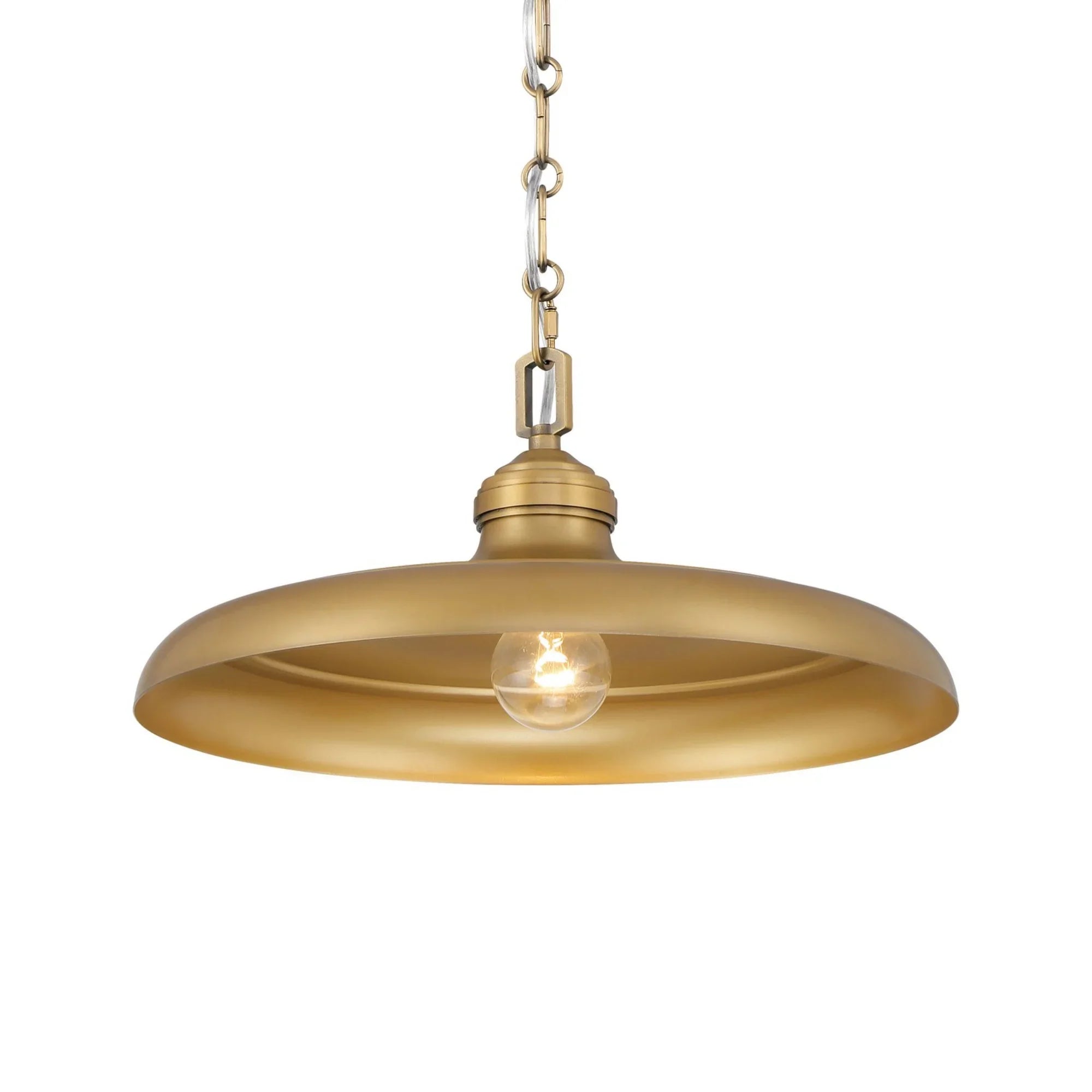 Crowne 16" Pendant, Legacy Brass Finish - Bees Lighting