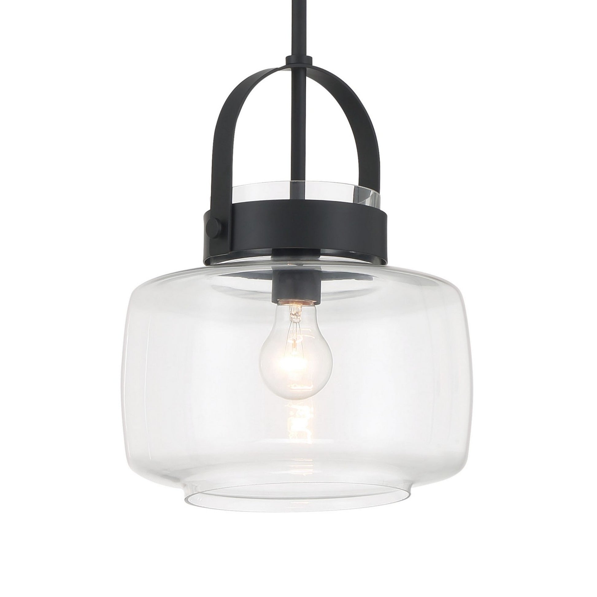 Wickglow 14" Pendant, Dark Matte Black Finish - Bees Lighting