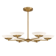 Solara 6-Light 36" LED Chandelier, Legacy Brass Finish - Bees Lighting