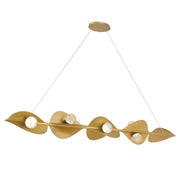 Pod 62" LED Island Light, Legacy Brass Finish - Bees Lighting