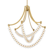 Pearl 30" LED Chandelier, Legacy Brass Finish - Bees Lighting