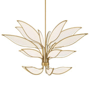 Papilio 46" LED Chandelier, Legacy Brass Finish - Bees Lighting