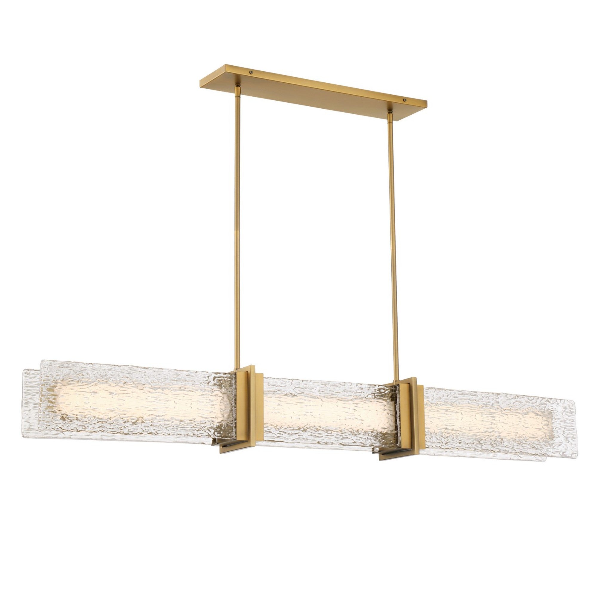 Lumina 52" LED Island Light, Legacy Brass Finish - Bees Lighting