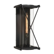 Rockhill 20" Outdoor Wall Sconce, Dark Matte Black Finish - Bees Lighting