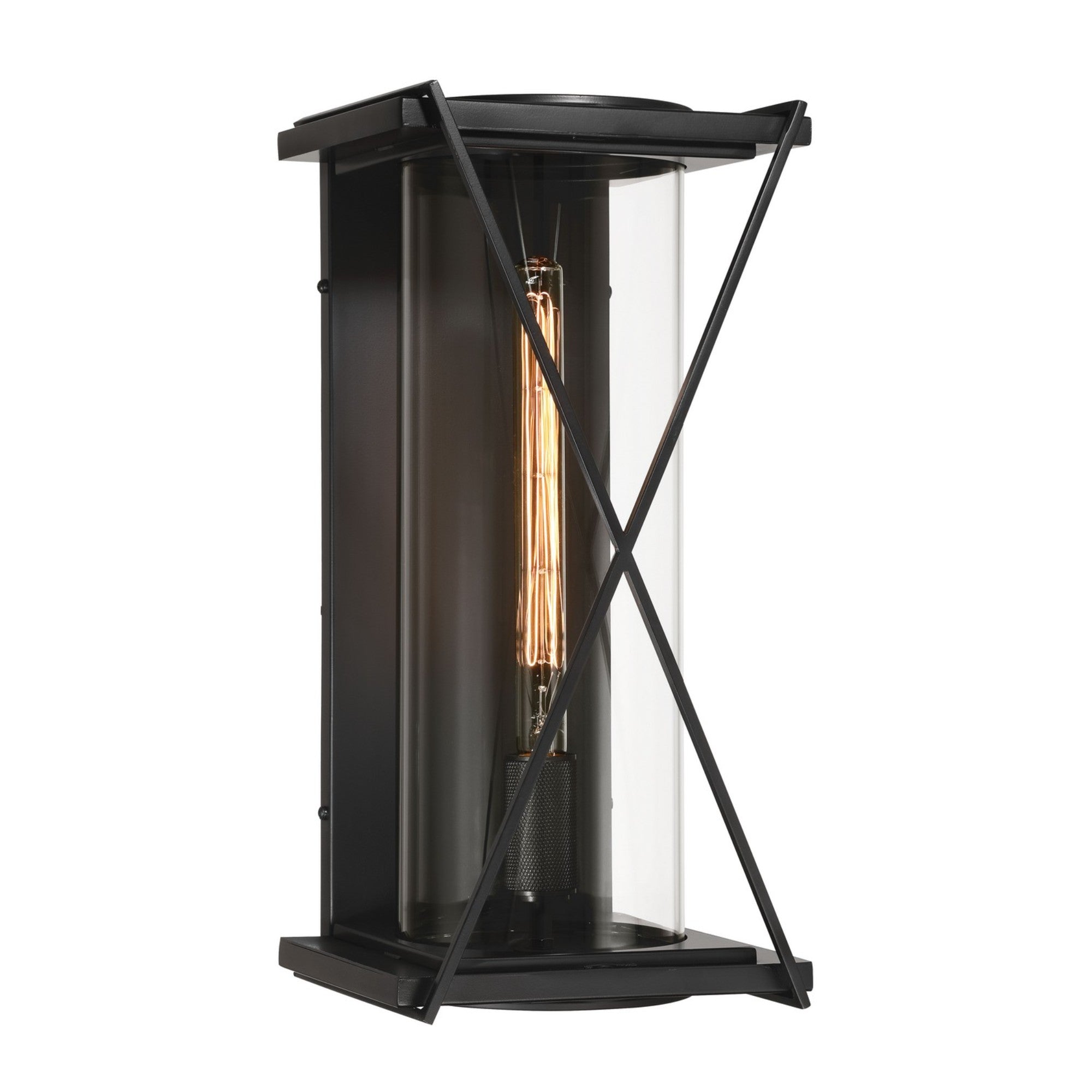 Rockhill 20" Outdoor Wall Sconce, Dark Matte Black Finish - Bees Lighting