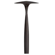 Bronze integrated LED path light with broad roof diffuser