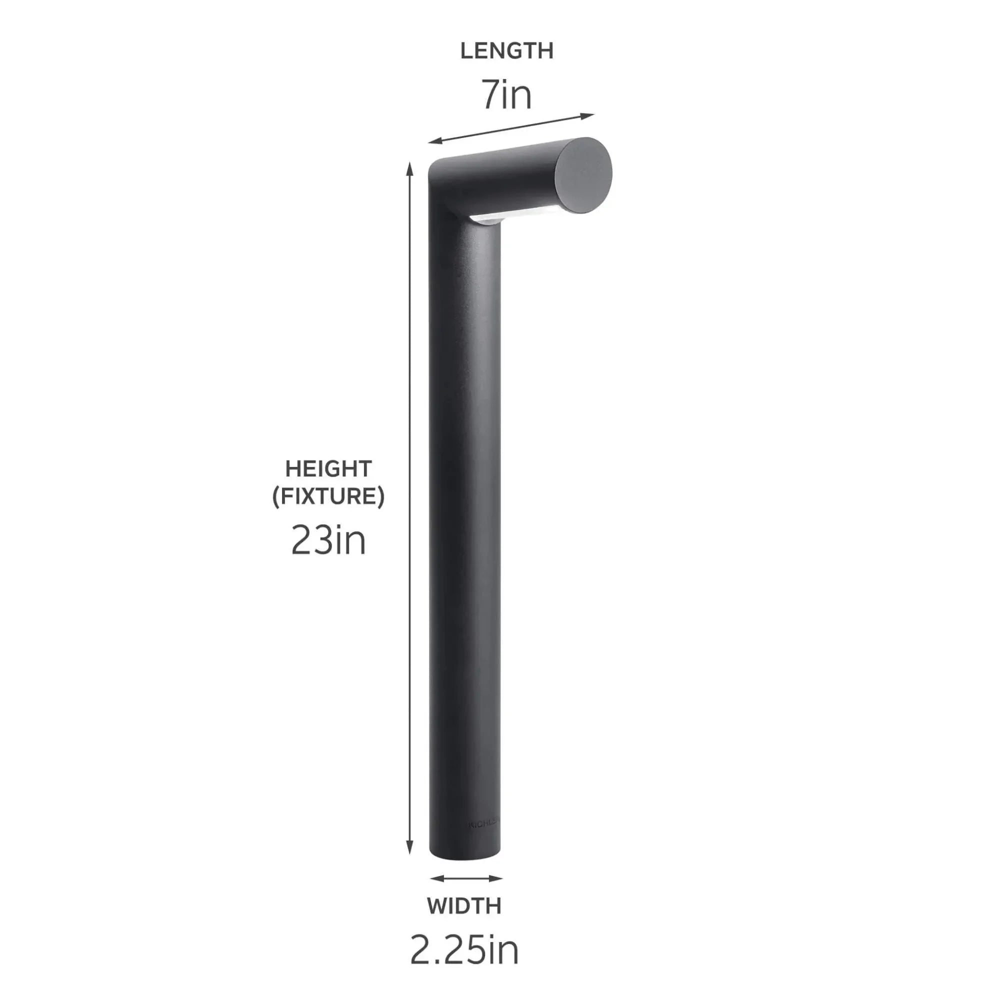 Kichler Tube 23" Path Light in Textured Black