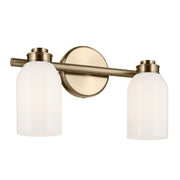 Shae 15" 2-Light Bath Vanity Light, Champagne Bronze Finish - Bees Lighting