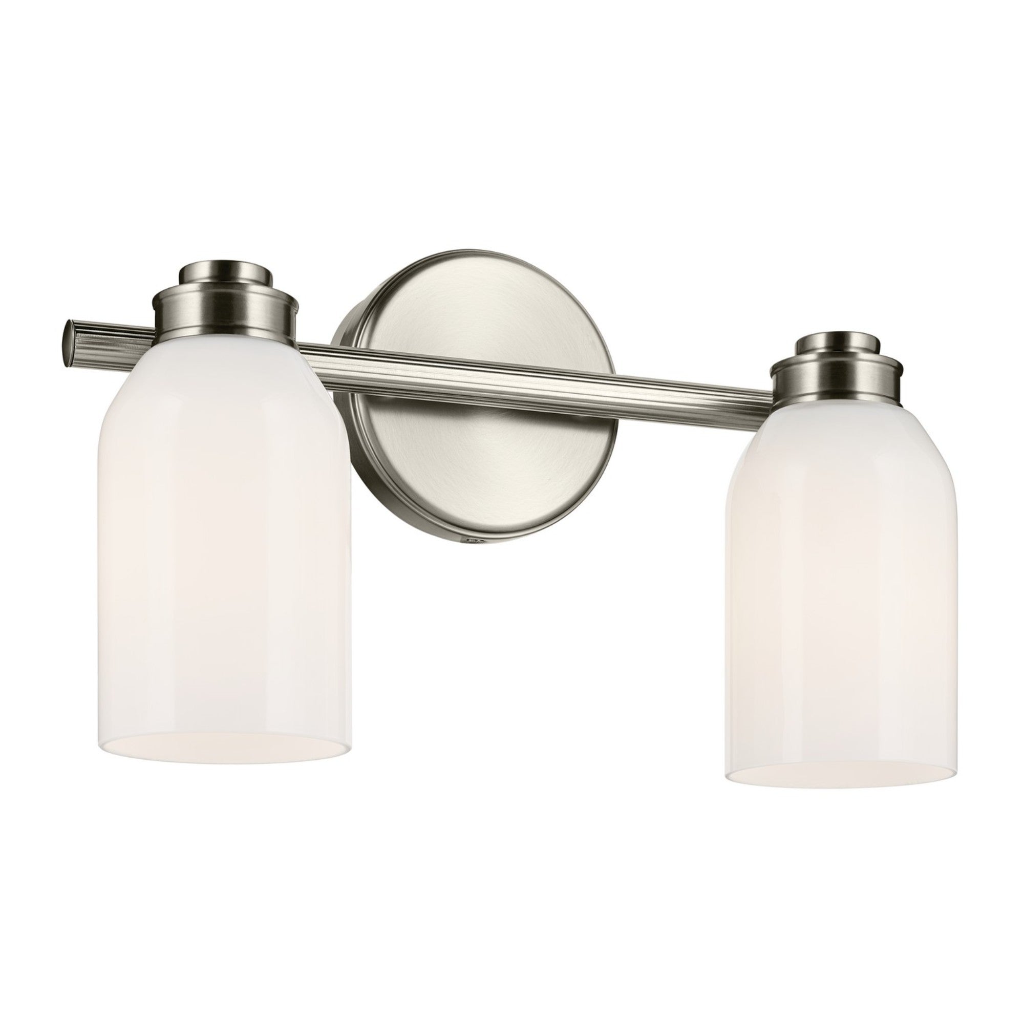 Shae 15" 2-Light Bath Vanity Light, Brushed Nickel Finish - Bees Lighting