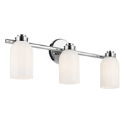 Shae 24" 3-Light Bath Vanity Light, Chrome Finish - Bees Lighting