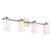 Shae 32" 4-Light Bath Vanity Light, Brushed Nickel Finish - Bees Lighting