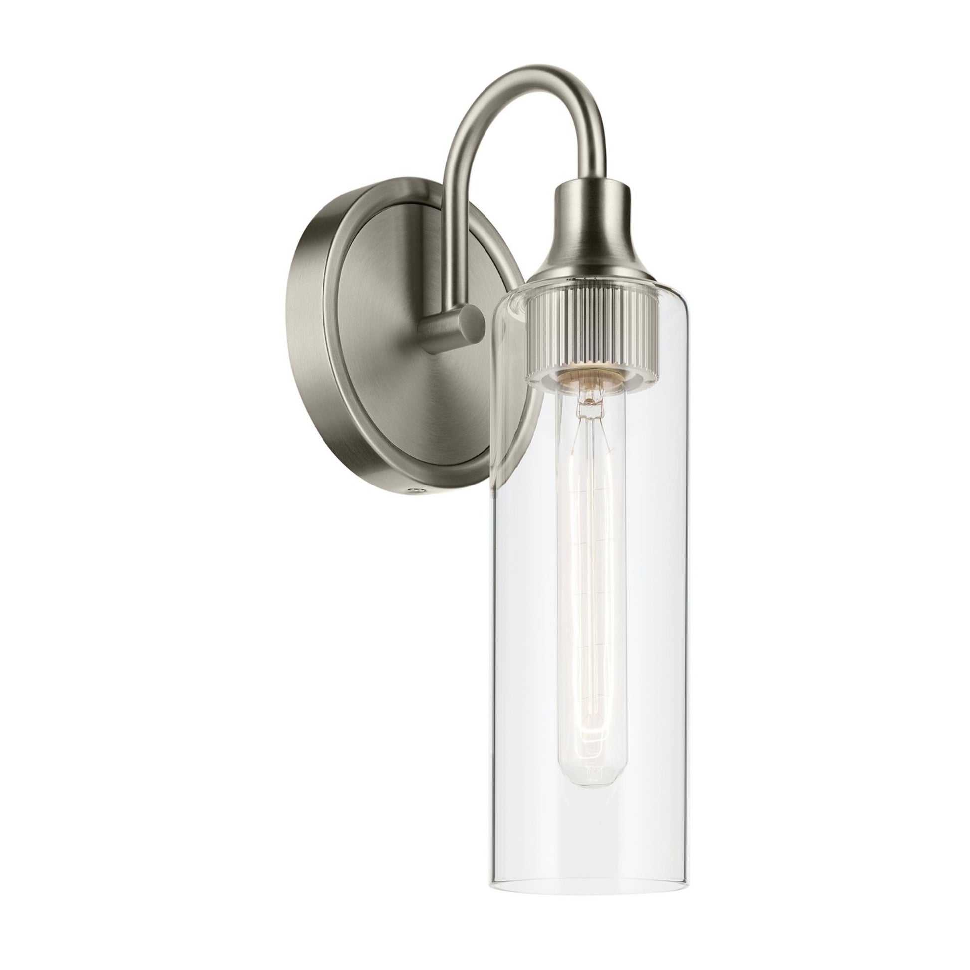 Kavi 13" Wall Sconce, Brushed Nickel Finish - Bees Lighting