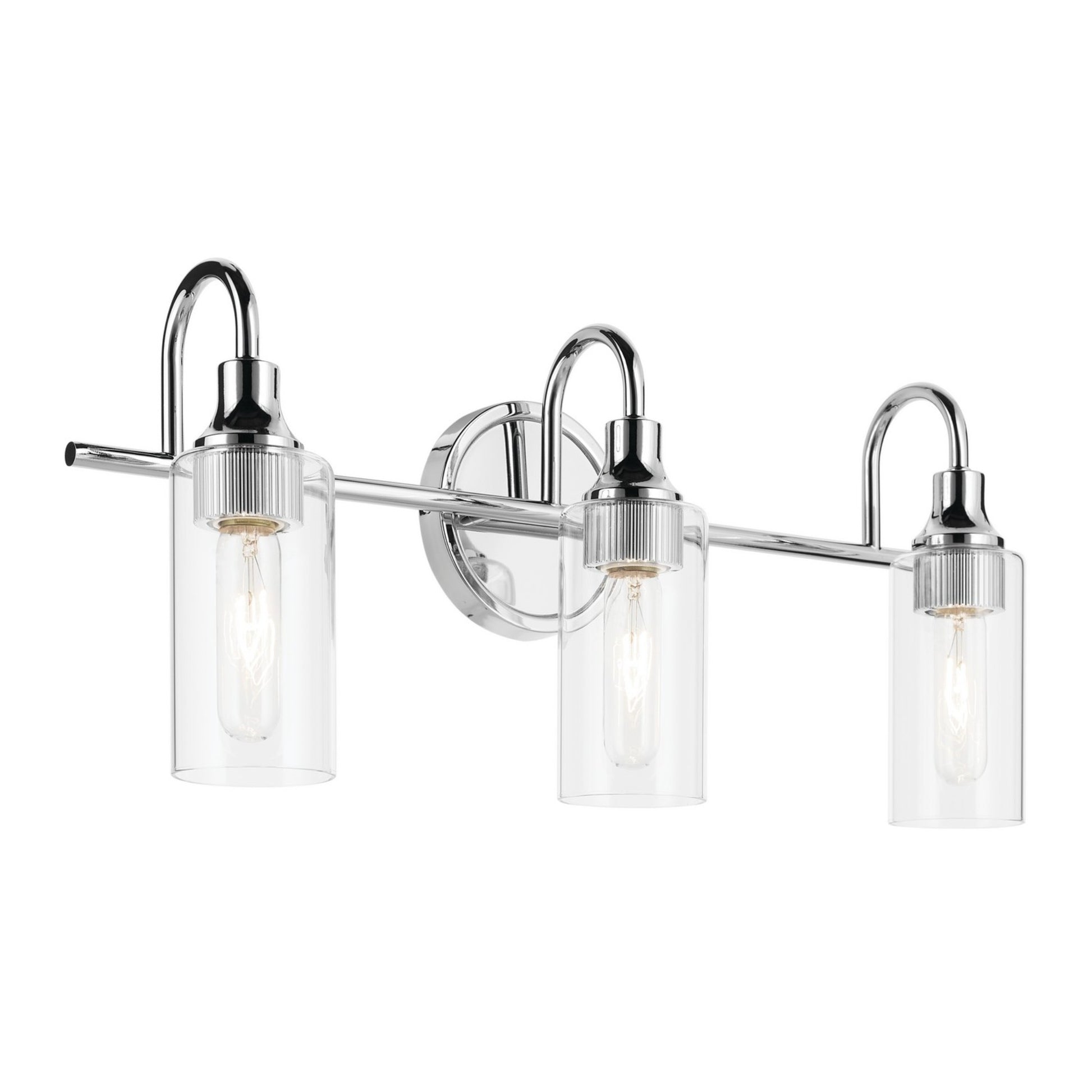 Kavi 23" 3-Light Bath Vanity Light, Chrome Finish - Bees Lighting