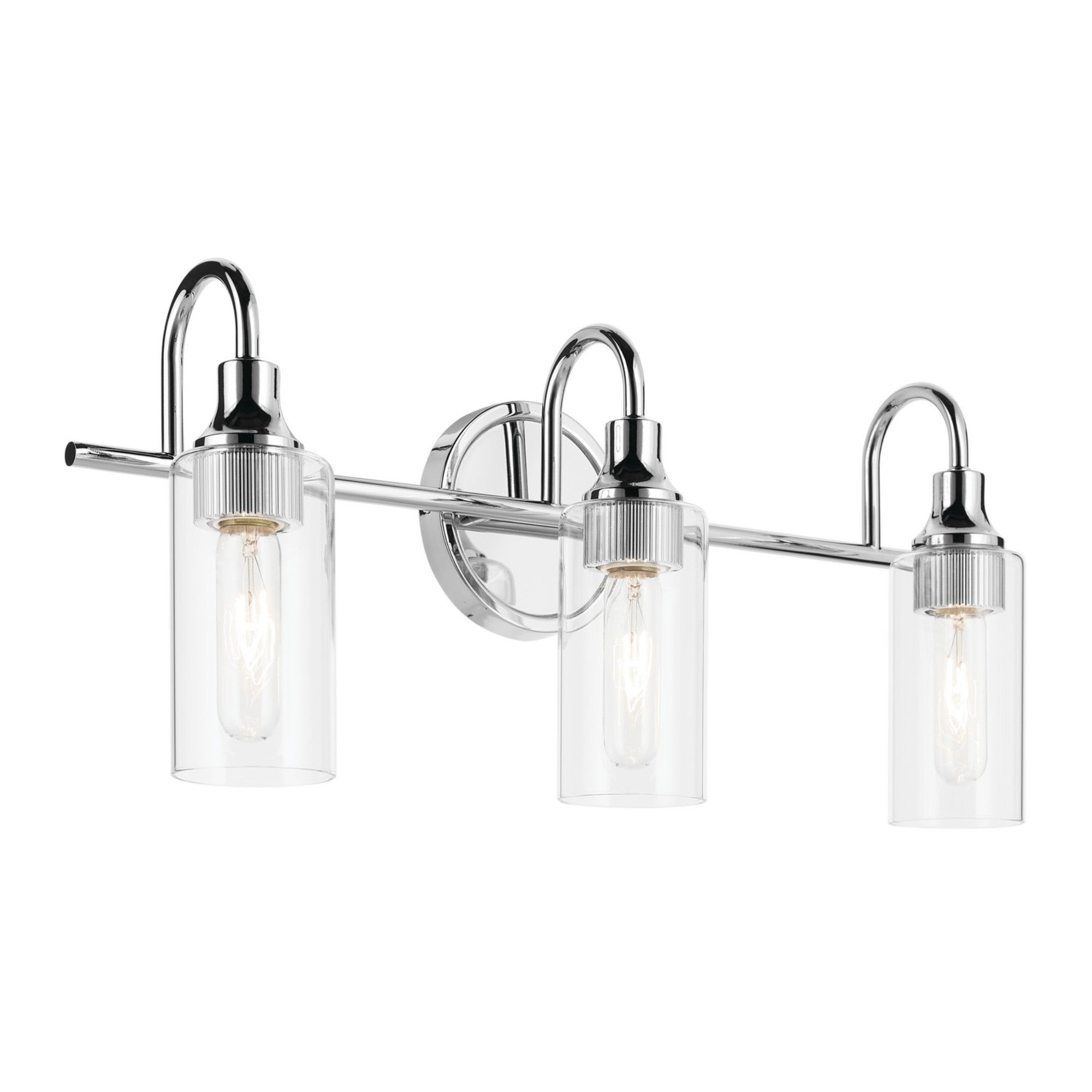 Kavi 23" 3-Light Bath Vanity Light, Chrome Finish - Bees Lighting