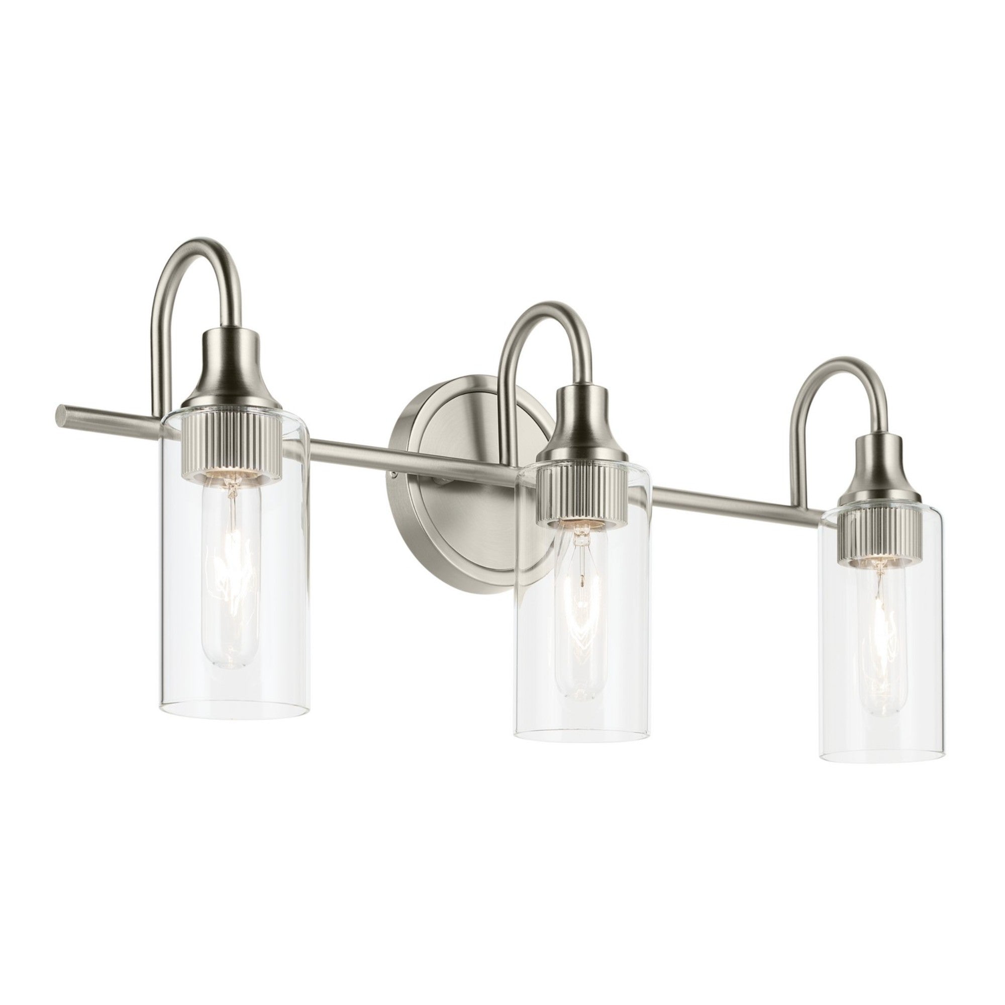 Kavi 23" 3-Light Bath Vanity Light, Brushed Nickel Finish - Bees Lighting