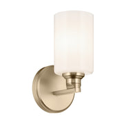 Gioe 5" Wall Sconce, Champagne Bronze Finish, Opal Glass - Bees Lighting
