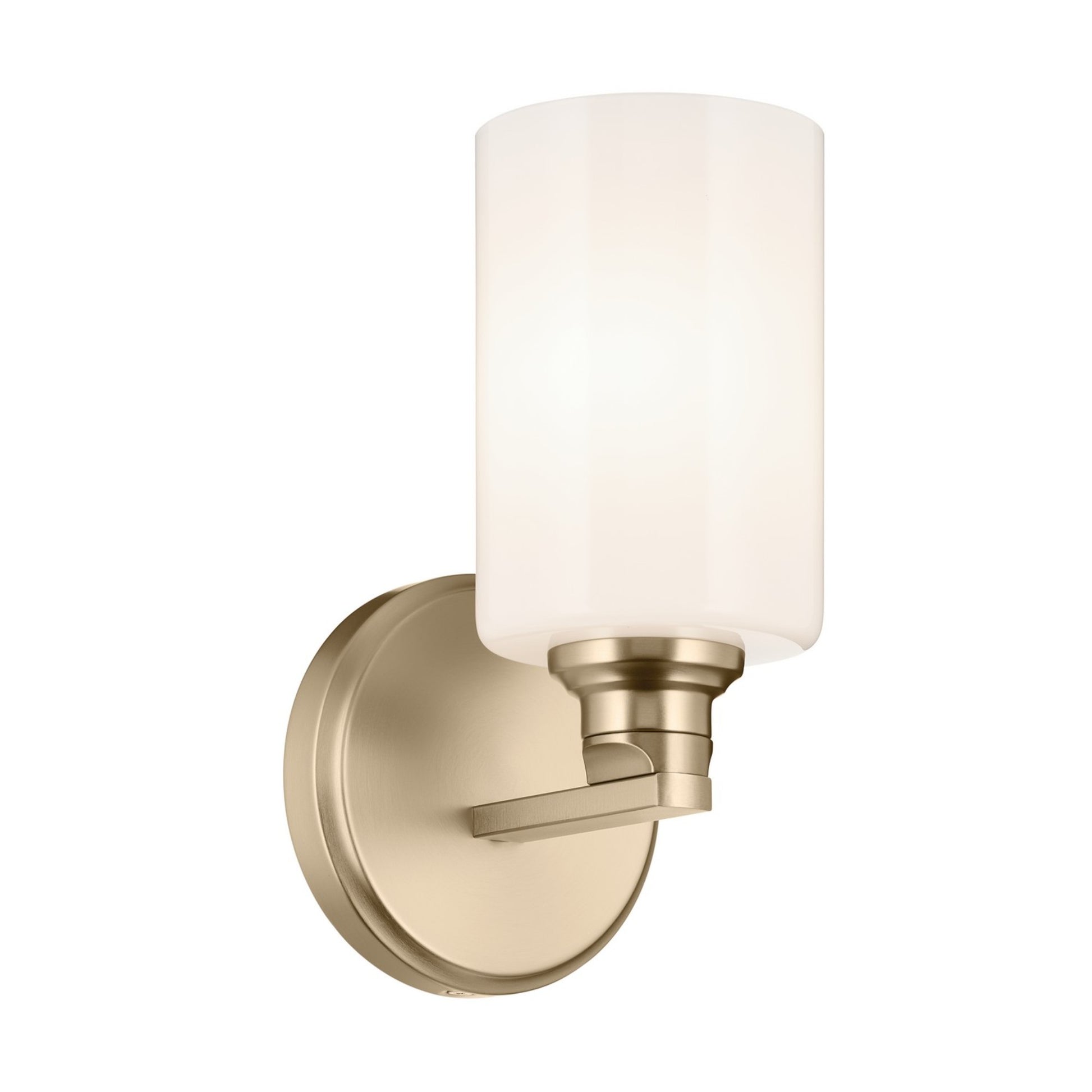 Gioe 5" Wall Sconce, Champagne Bronze Finish, Opal Glass - Bees Lighting