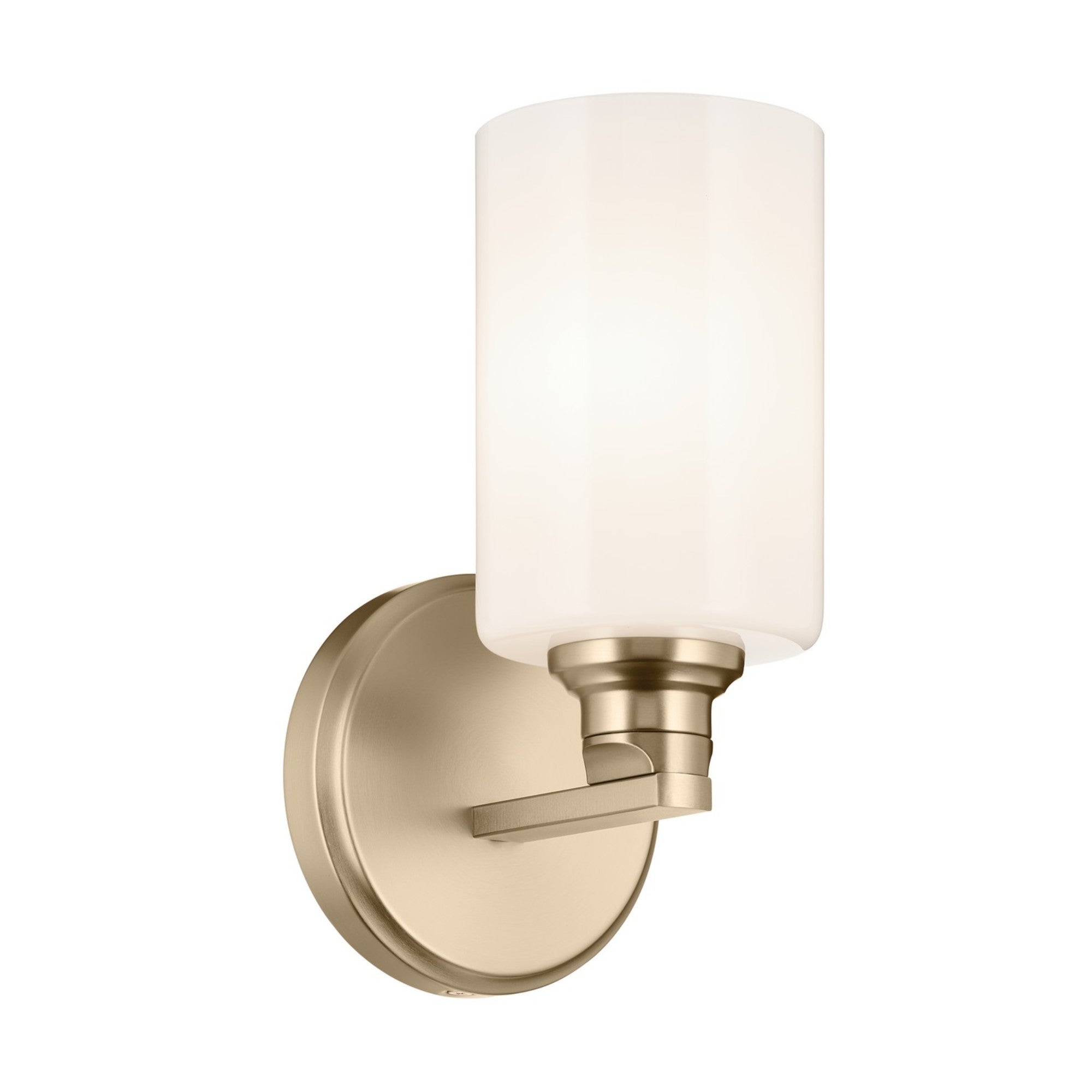 Gioe 5" Wall Sconce, Champagne Bronze Finish, Opal Glass - Bees Lighting