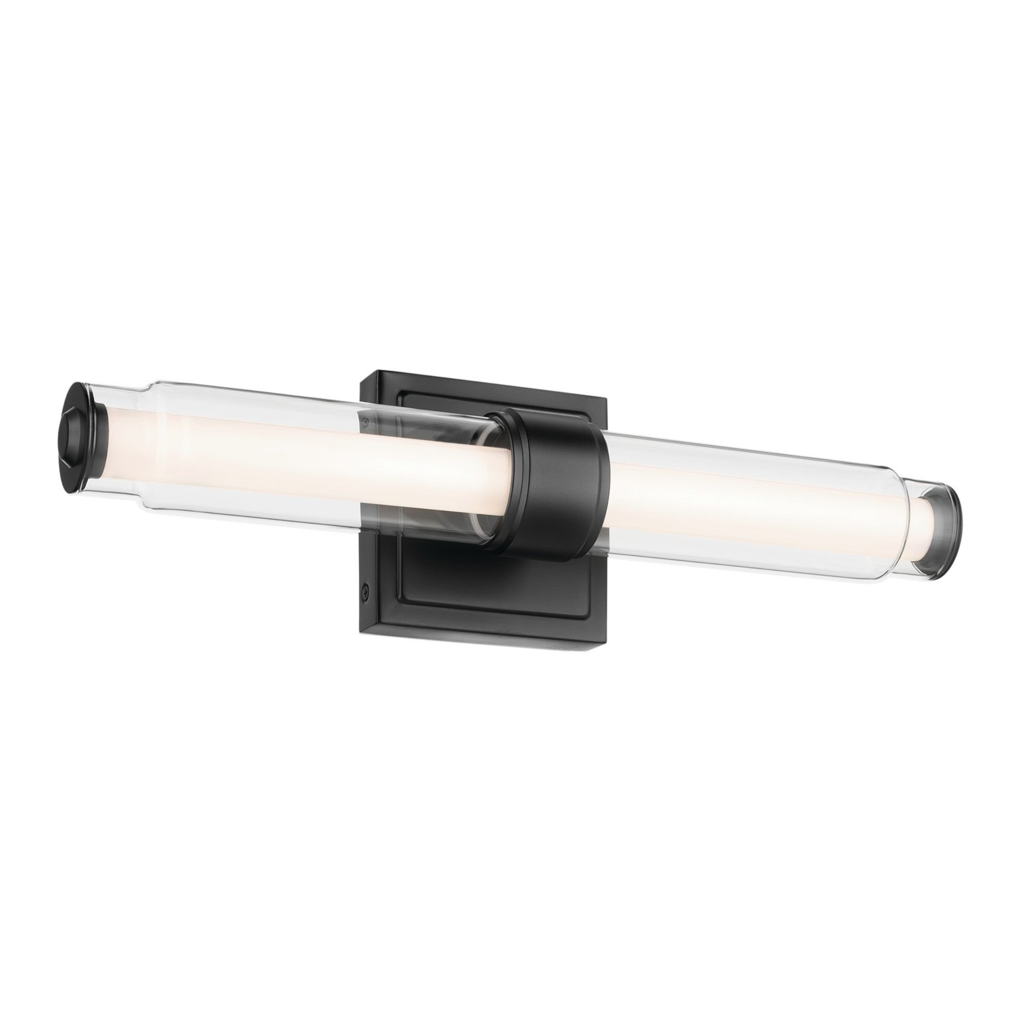 Laurene 27" LED Linear Bath Vanity, Black Finish - Bees Lighting