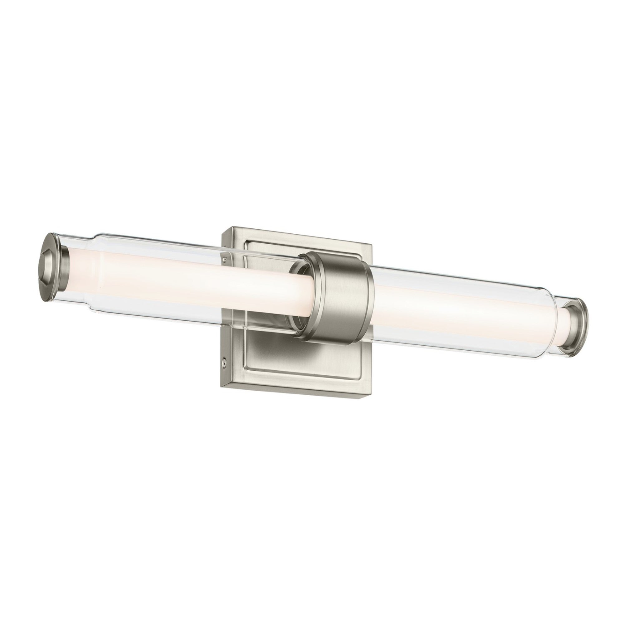 Laurene 27" LED Linear Bath Vanity, Brushed Nickel Finish - Bees Lighting