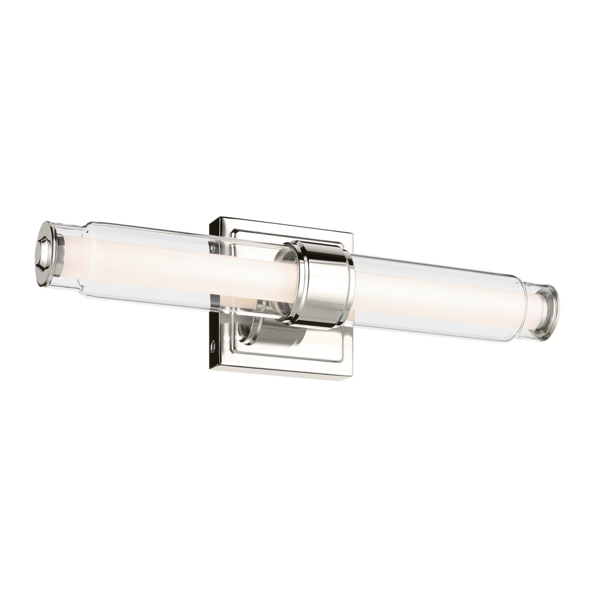 Laurene 27" LED Linear Bath Vanity, Polished Nickel Finish - Bees Lighting