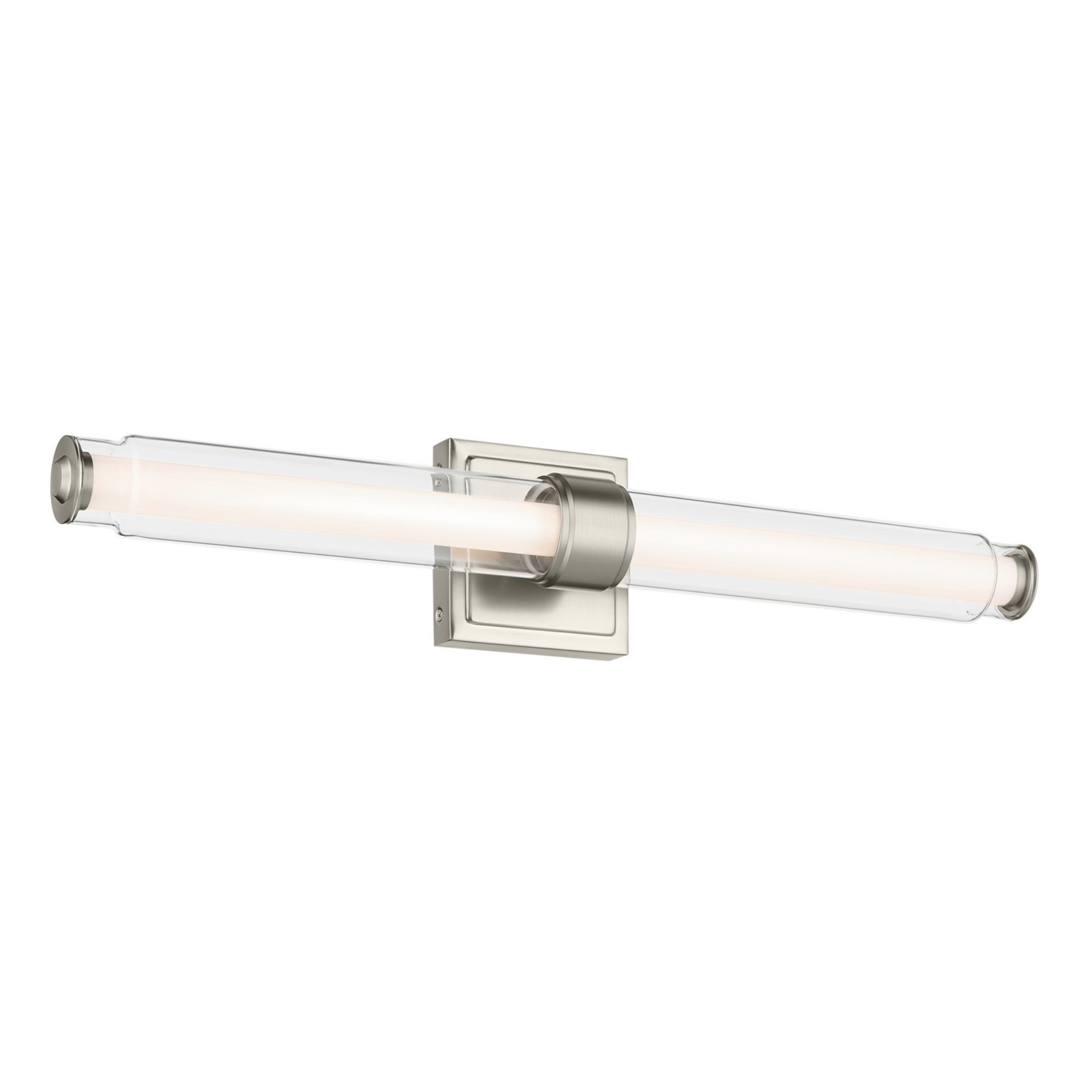 Laurene 19" LED Linear Bath Vanity, Brushed Nickel Finish - Bees Lighting