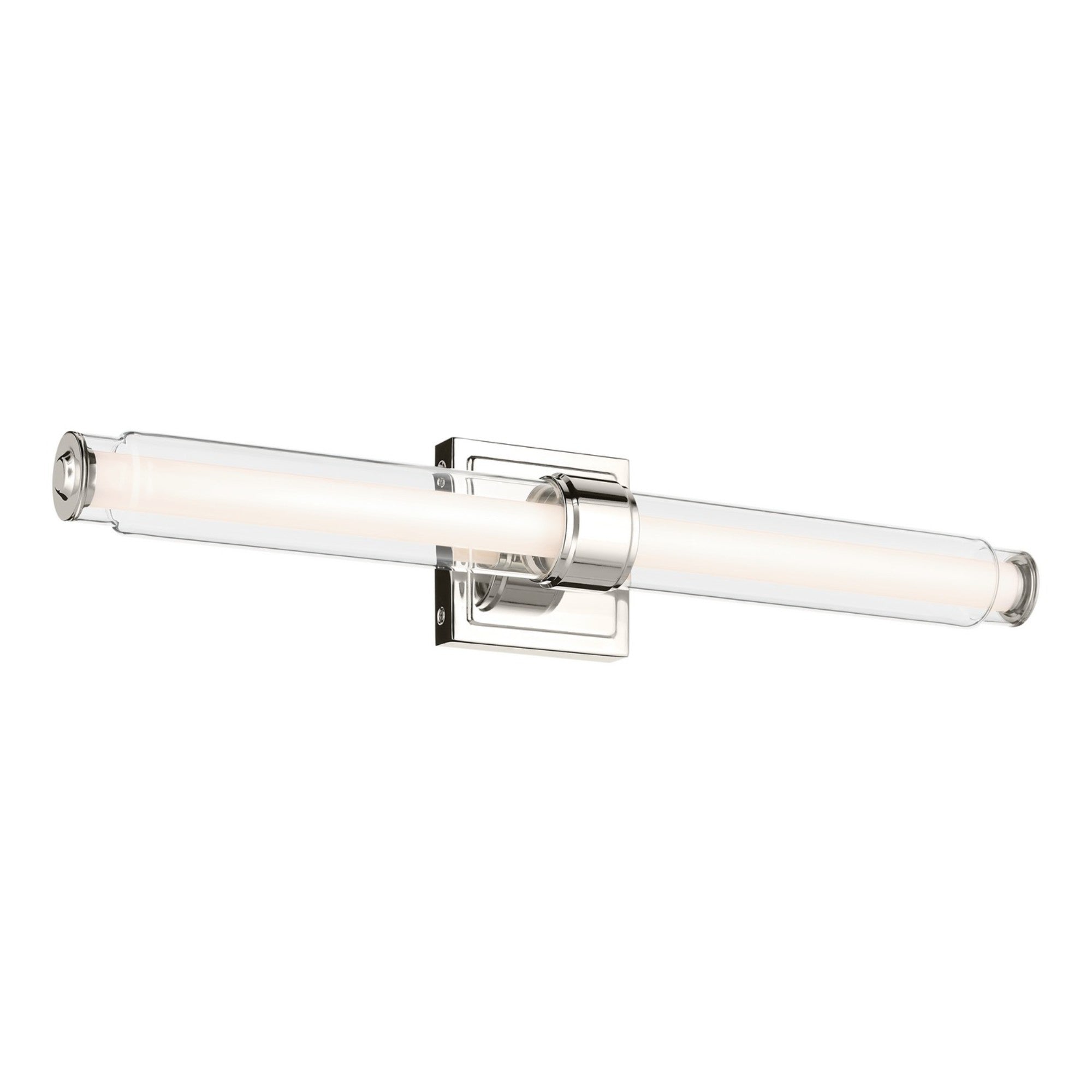 Laurene 19" LED Linear Bath Vanity, Polished Nickel Finish - Bees Lighting