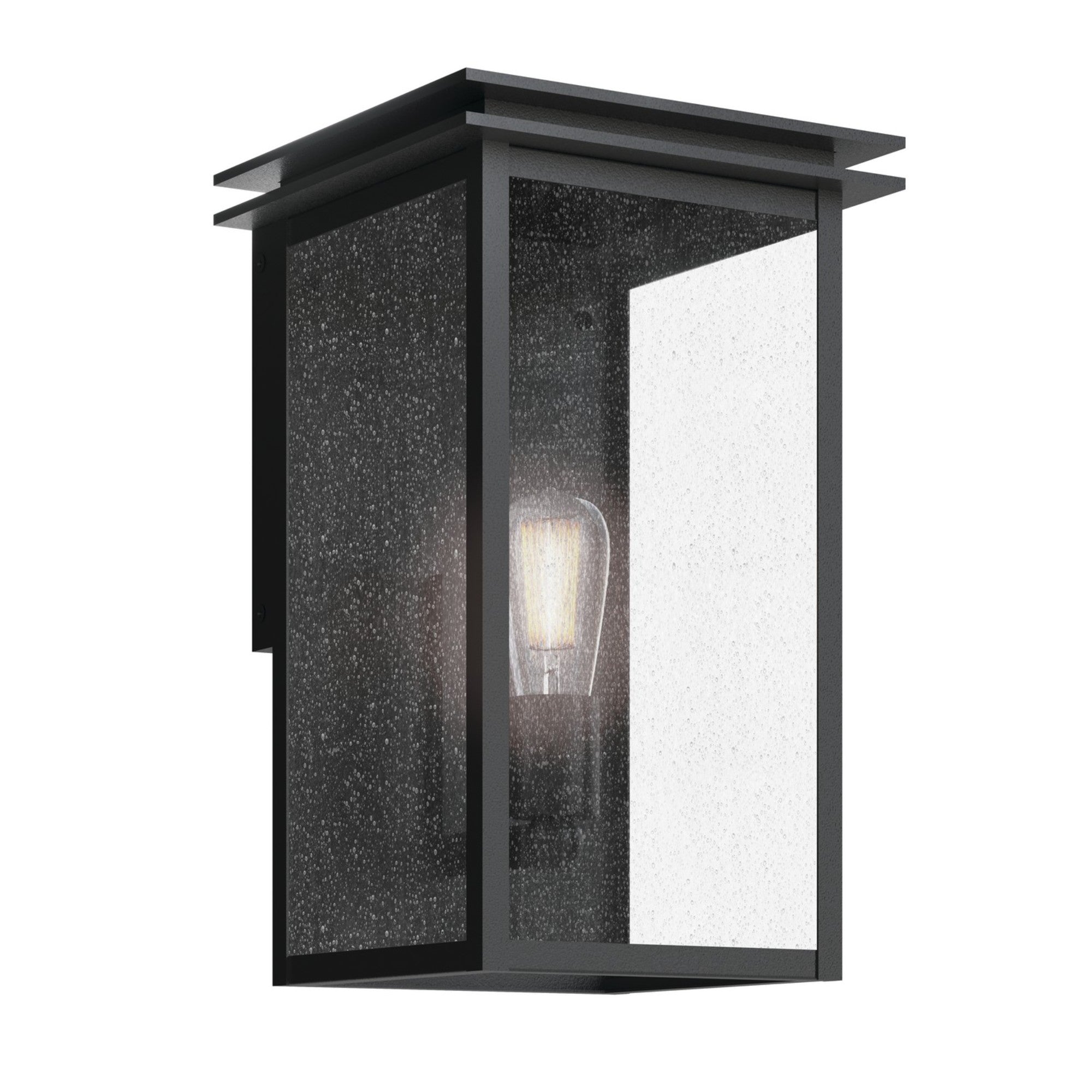 Arkville 14" Outdoor Wall Light, Textured Black Finish - Bees Lighting