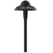 Pierced Dome 2700K LED Path Light, Textured Black