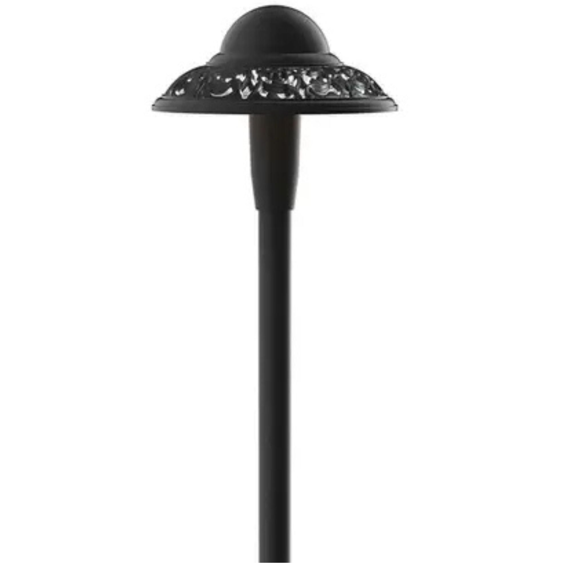 Pierced Dome 2700K LED Path Light, Textured Black