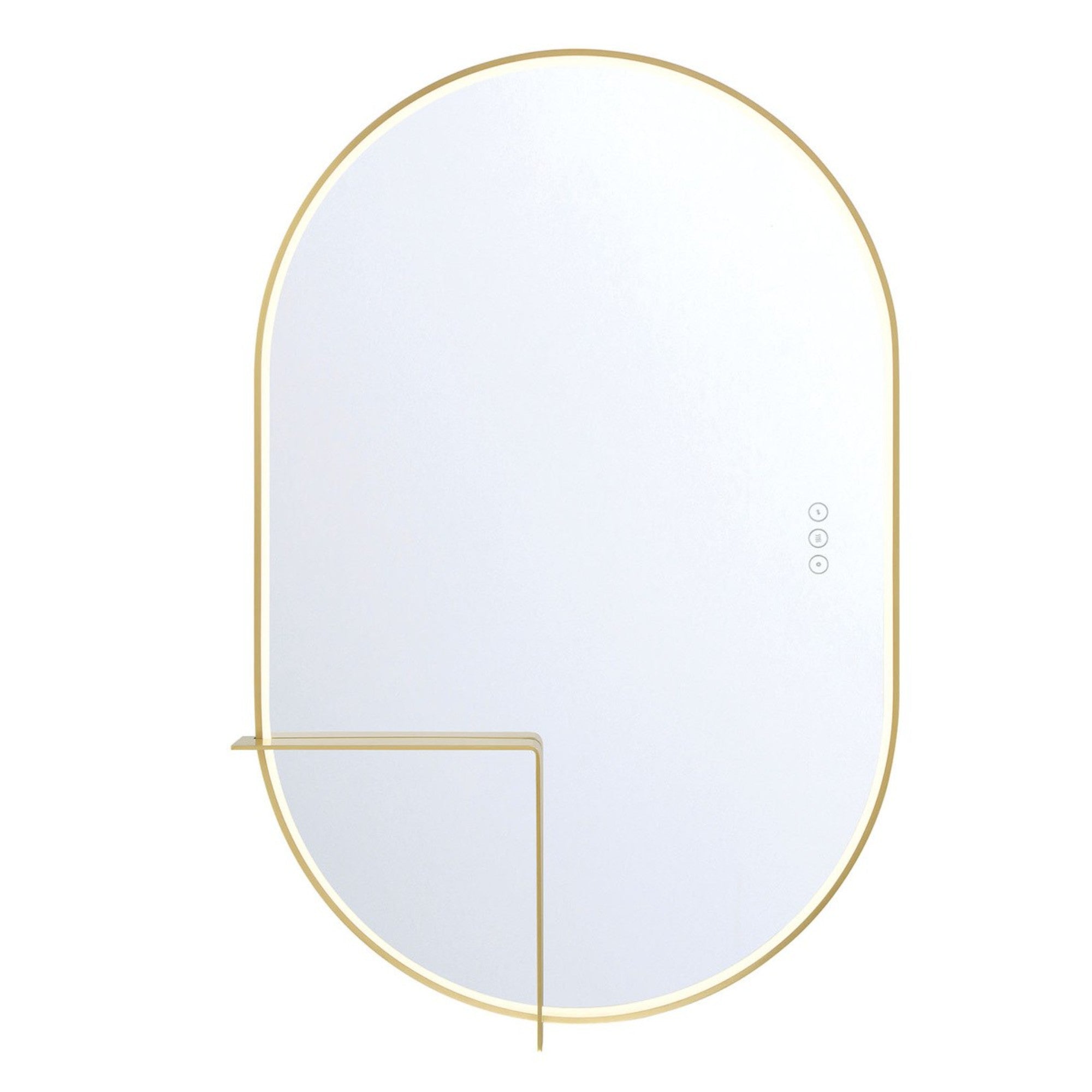 Linden 36" LED Mirror, Gold Finish - Bees Lighting