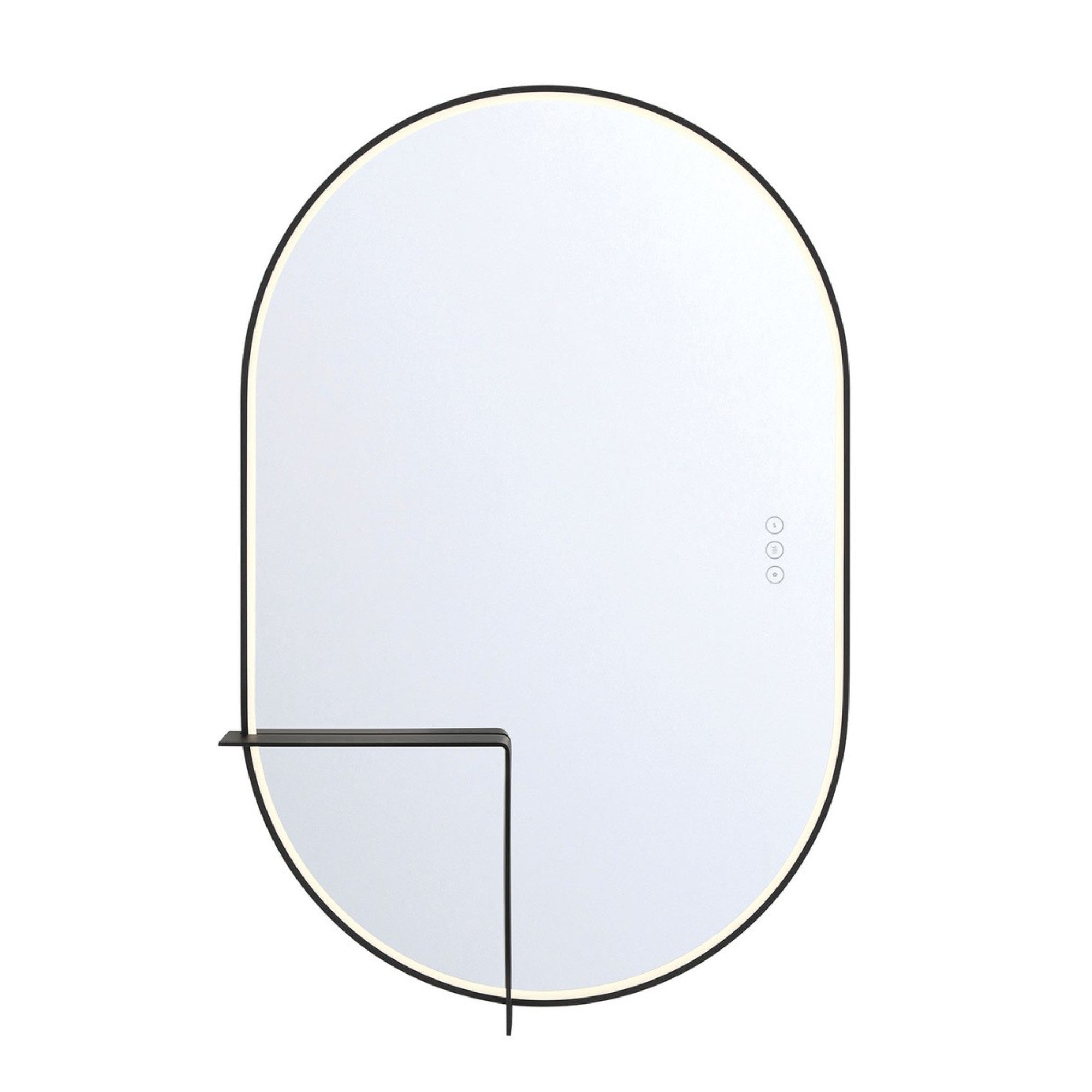 Linden 36" LED Mirror, Black Finish - Bees Lighting