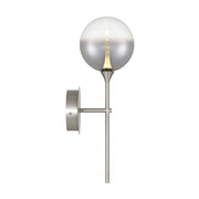 Iissa 19" LED Wall Sconce, Nickel Finish with Smoked Glass - Bees Lighting