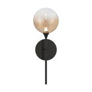 Iissa 19" LED Wall Sconce, Black Finish with Clear Glass - Bees Lighting