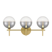 Iissa 3-Light 24" LED Vanity, Gold Finish with Smoked Glass - Bees Lighting