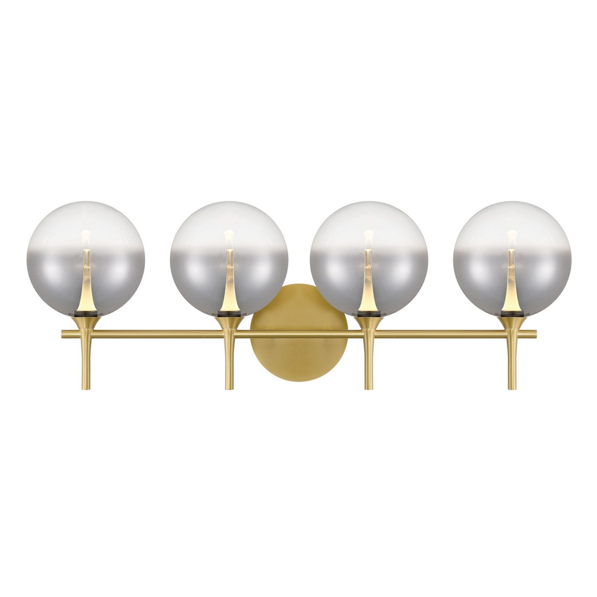 Iissa 4-Light 30" LED Vanity, Gold Finish with Smoked Glass - Bees Lighting