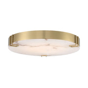 Noga 22" LED Flush Mount, Gold Finish - Bees Lighting